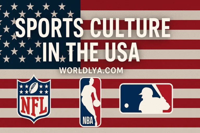 A basketball and a baseball glove illustrating sports culture in the USA.