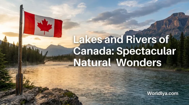 Image alt text: Lakes and Rivers of Canada