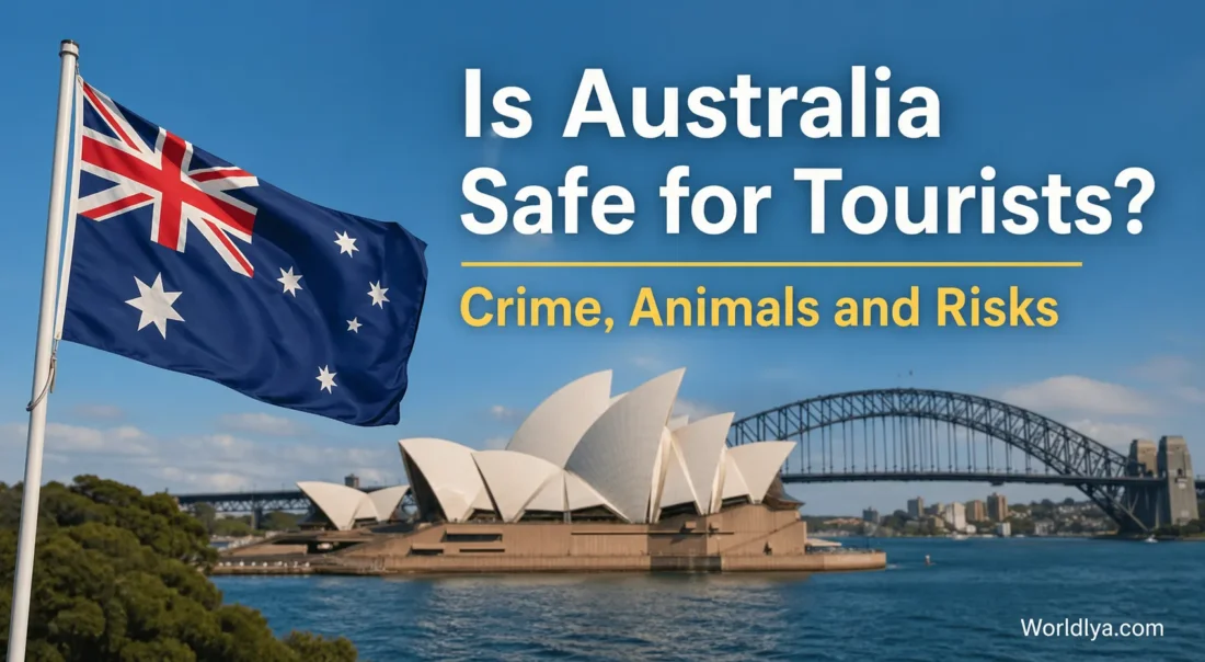 A traveler explores Australia's diverse wildlife and iconic landmarks, highlighting travel safety tips for tourists exploring the country.