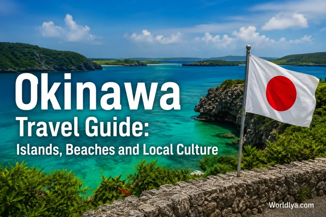 Beautiful Okinawa beaches and traditional culture showcased in this vibrant travel guide.